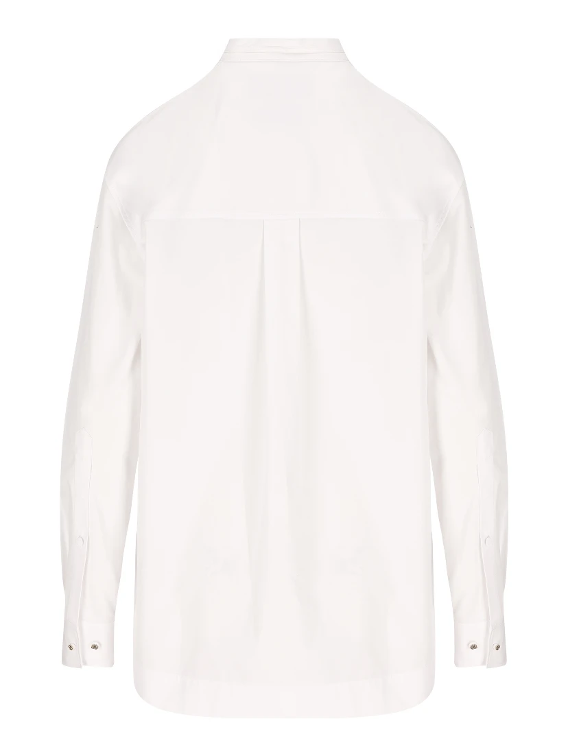 neck-tie long-sleeve top