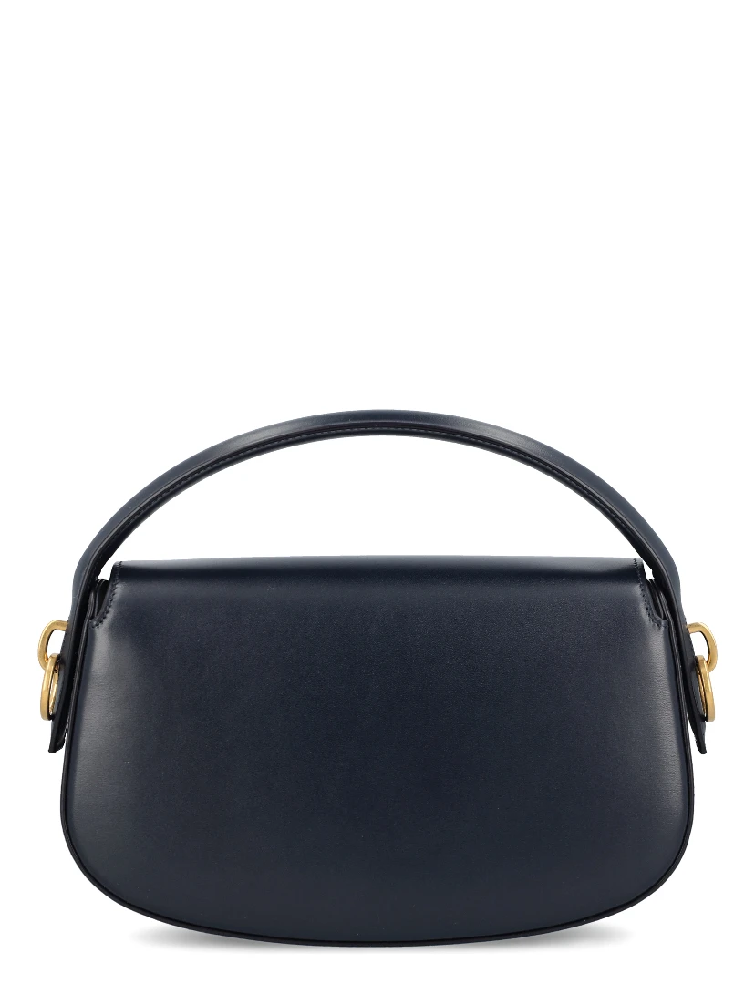 Voltaire in Box curved-handle leather shoulder bag