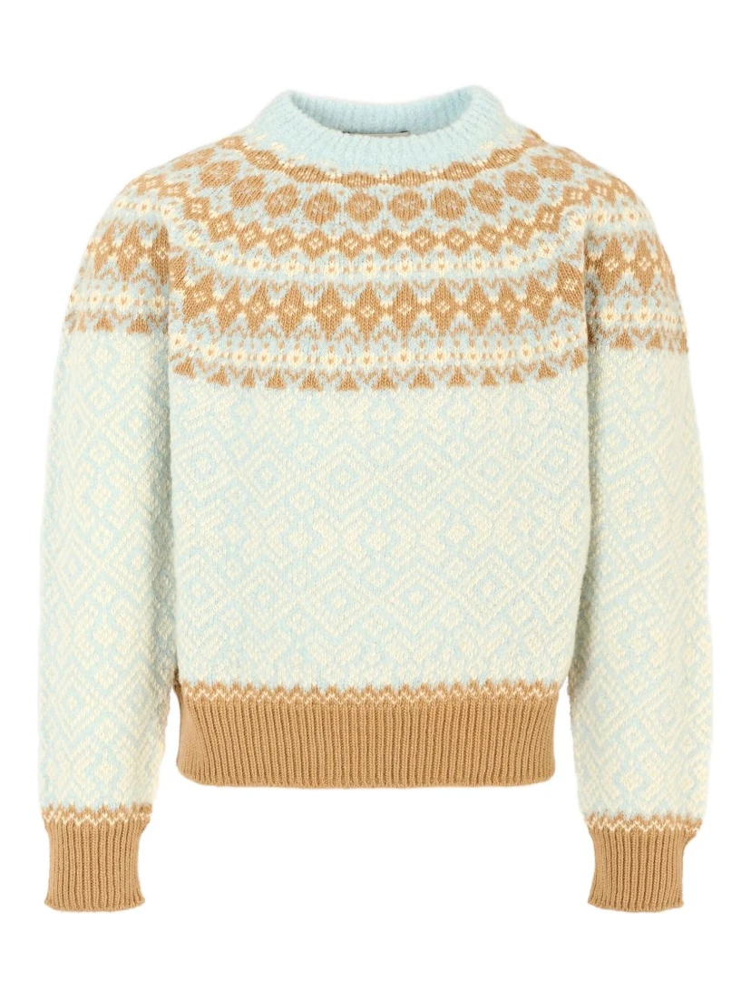 Moncler Sweaters Light Blue