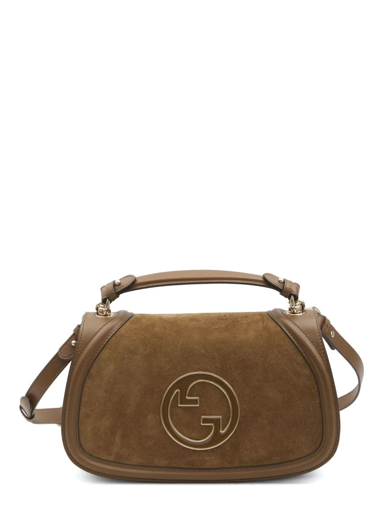 Blondie leather top handle shoulder bag