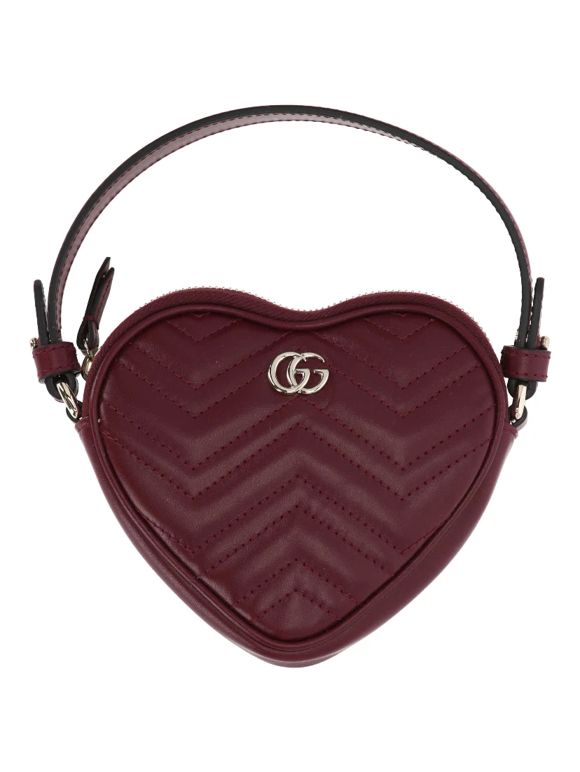 Heart-shaped mini GG Marmont bag