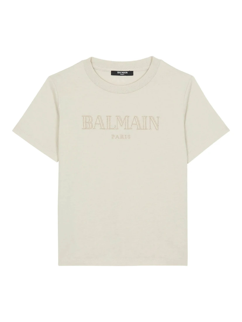 Balmain T-shirts and Polos Beige