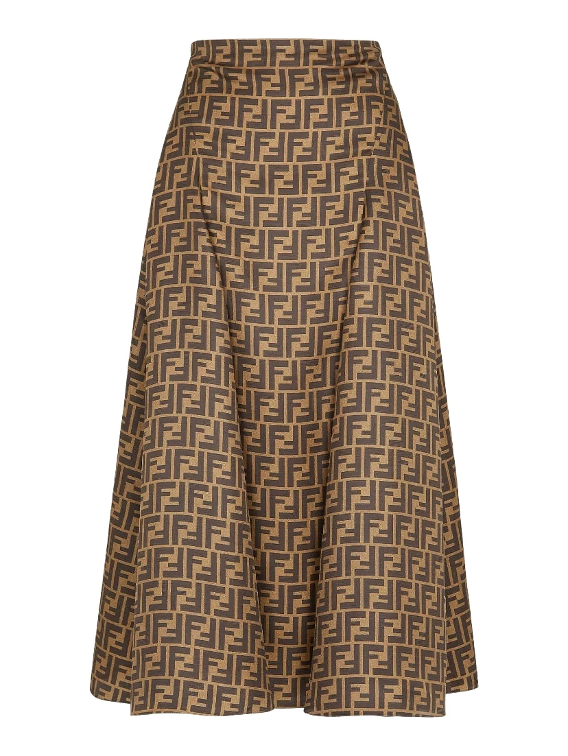 Fendi Skirts Brown