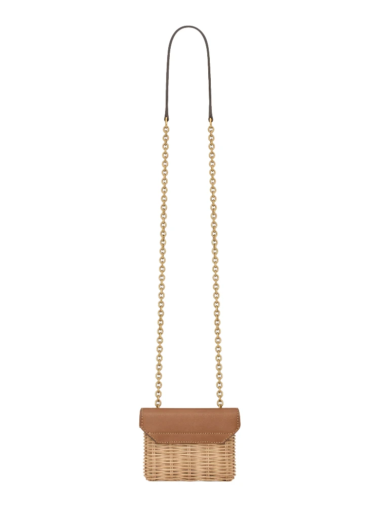 Mini woven wicker bag alternative