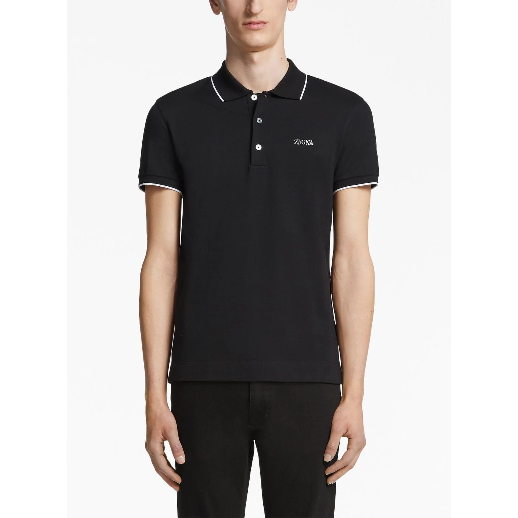 ZEGNA T-shirts and Polos Black
