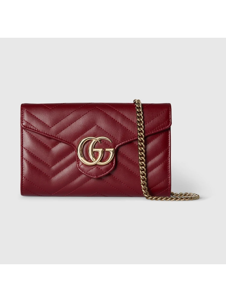 GG Marmont wallet on chain