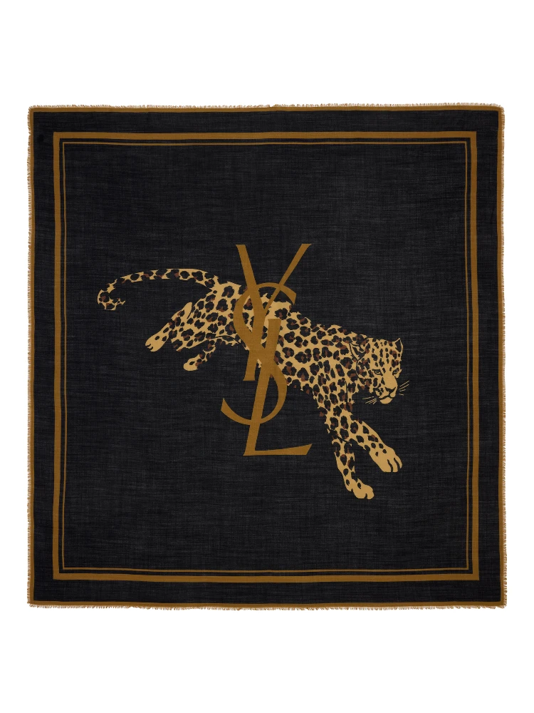 Saint Laurent  Scarfs Black