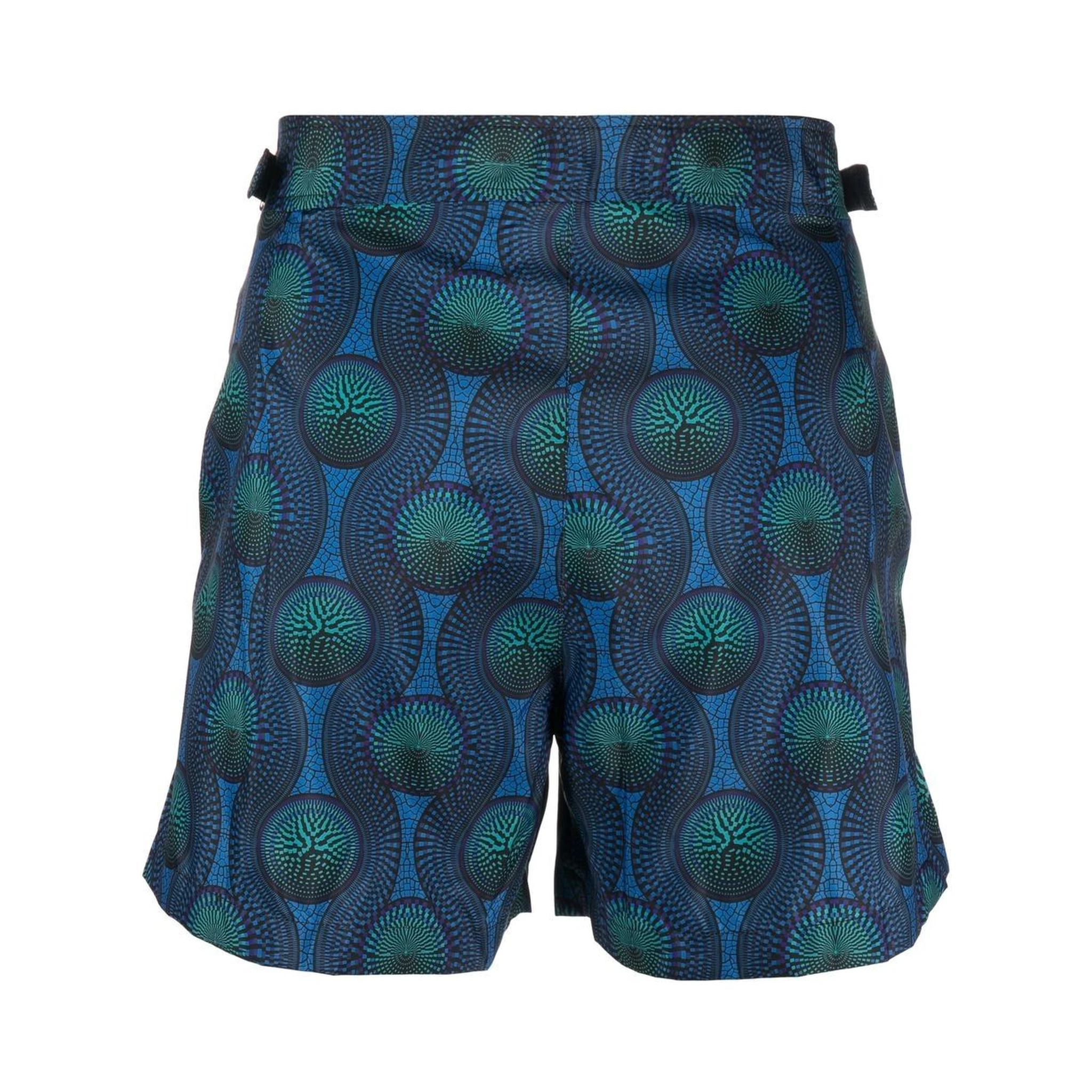 mosaic-print swim shorts