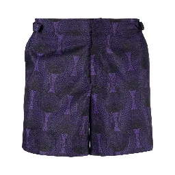 mosaic-print swim shorts