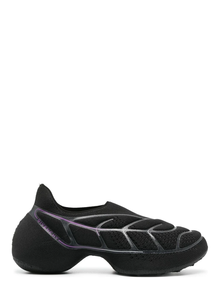 Tk-360 Plus Knit Slip-on Sneakers In Black