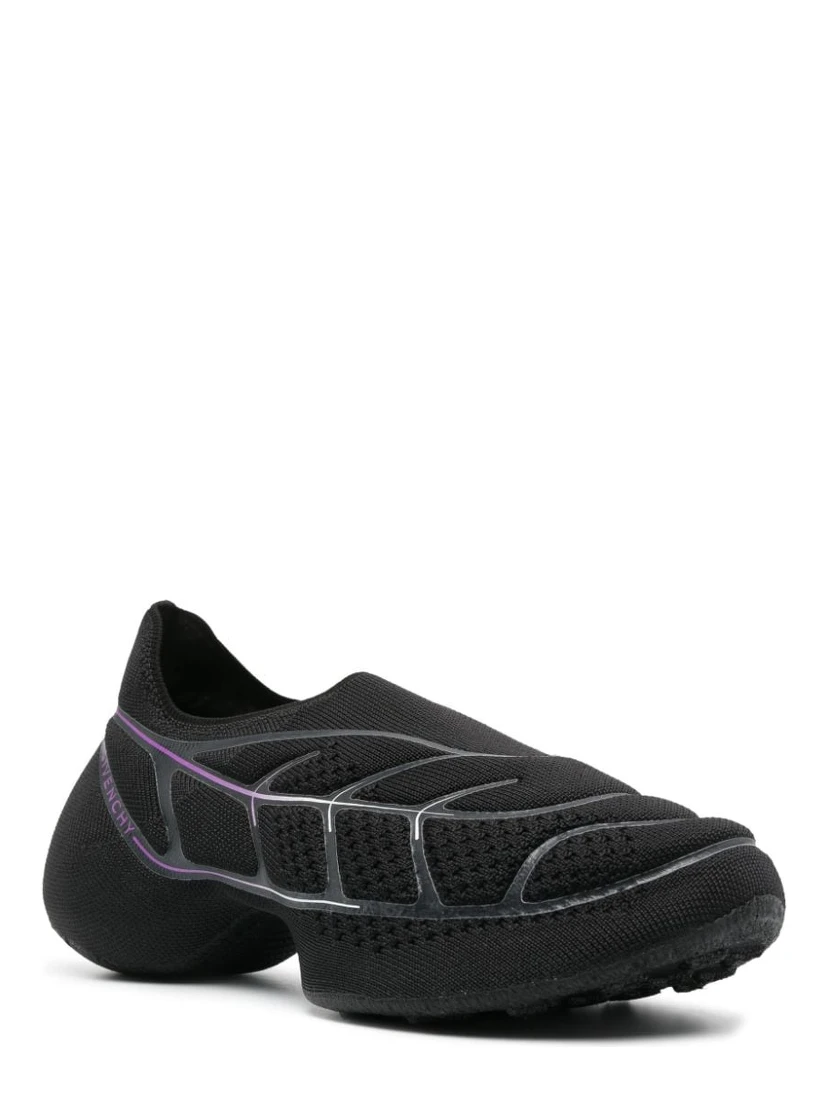 Tk-360 Plus Knit Slip-on Sneakers In Black