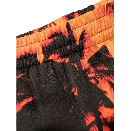 palm-tree print swim shorts