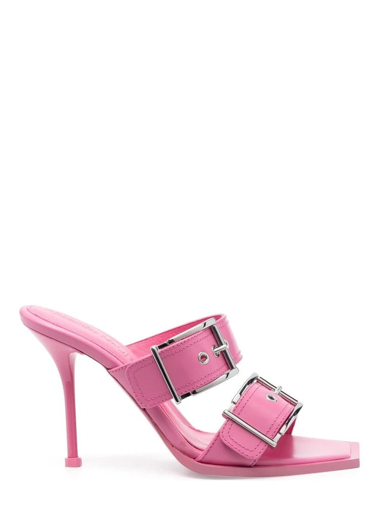 75mm buckled leather sandals