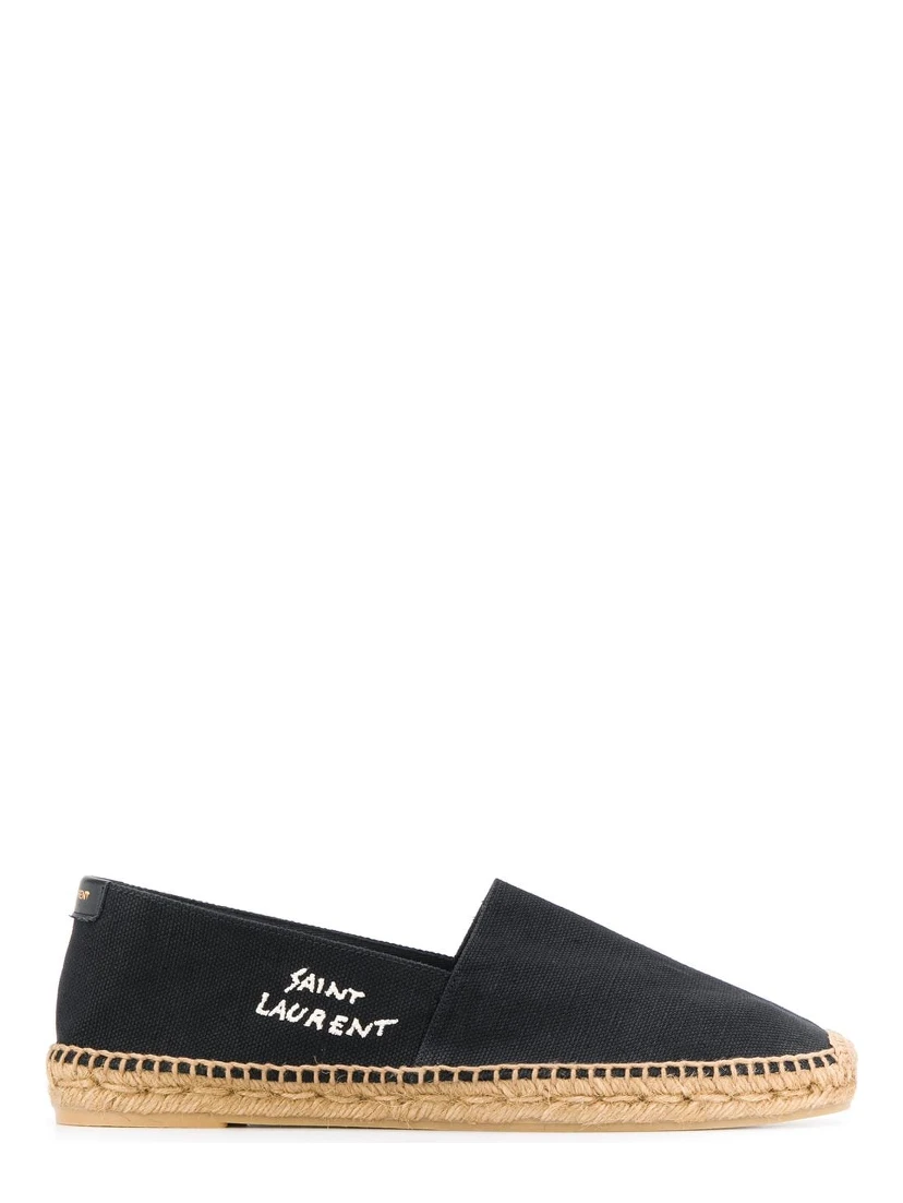 SAINT LAURENT Espadrillas Men Fabric Black
