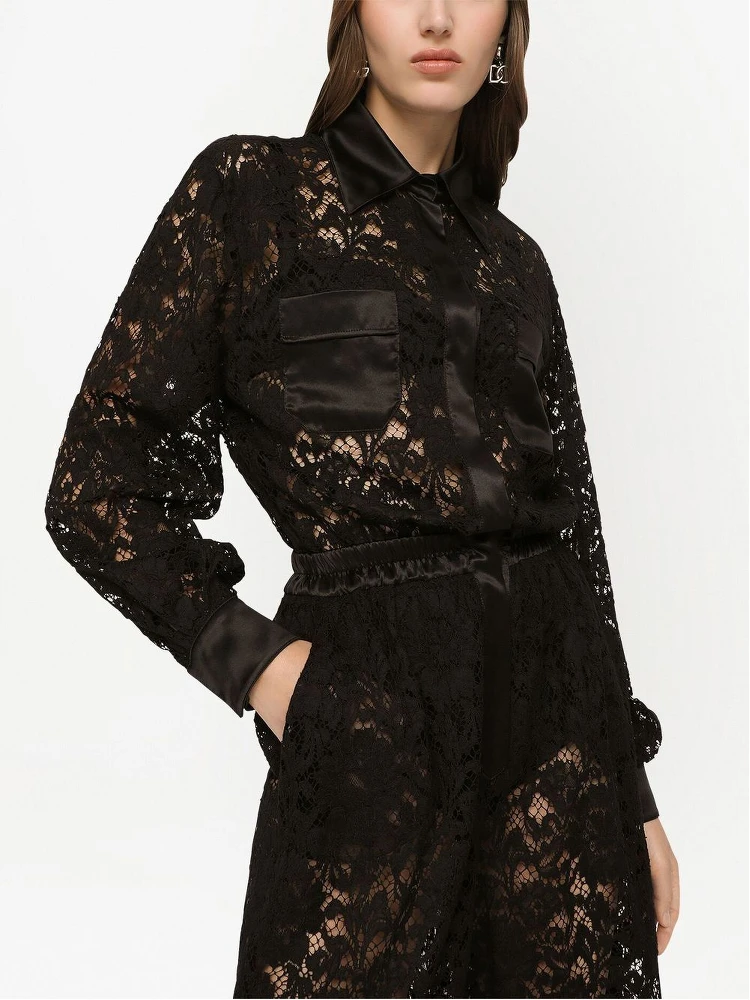cordonetto-lace long-sleeve jumpsuit alternative