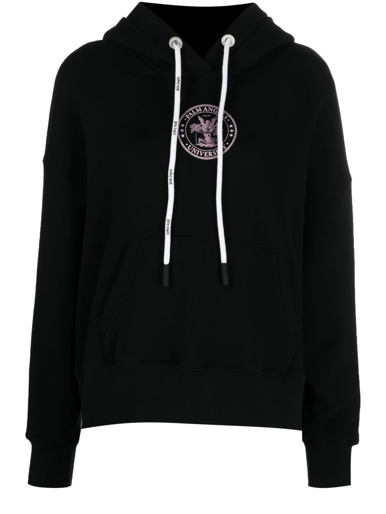 College logo-print hoodie