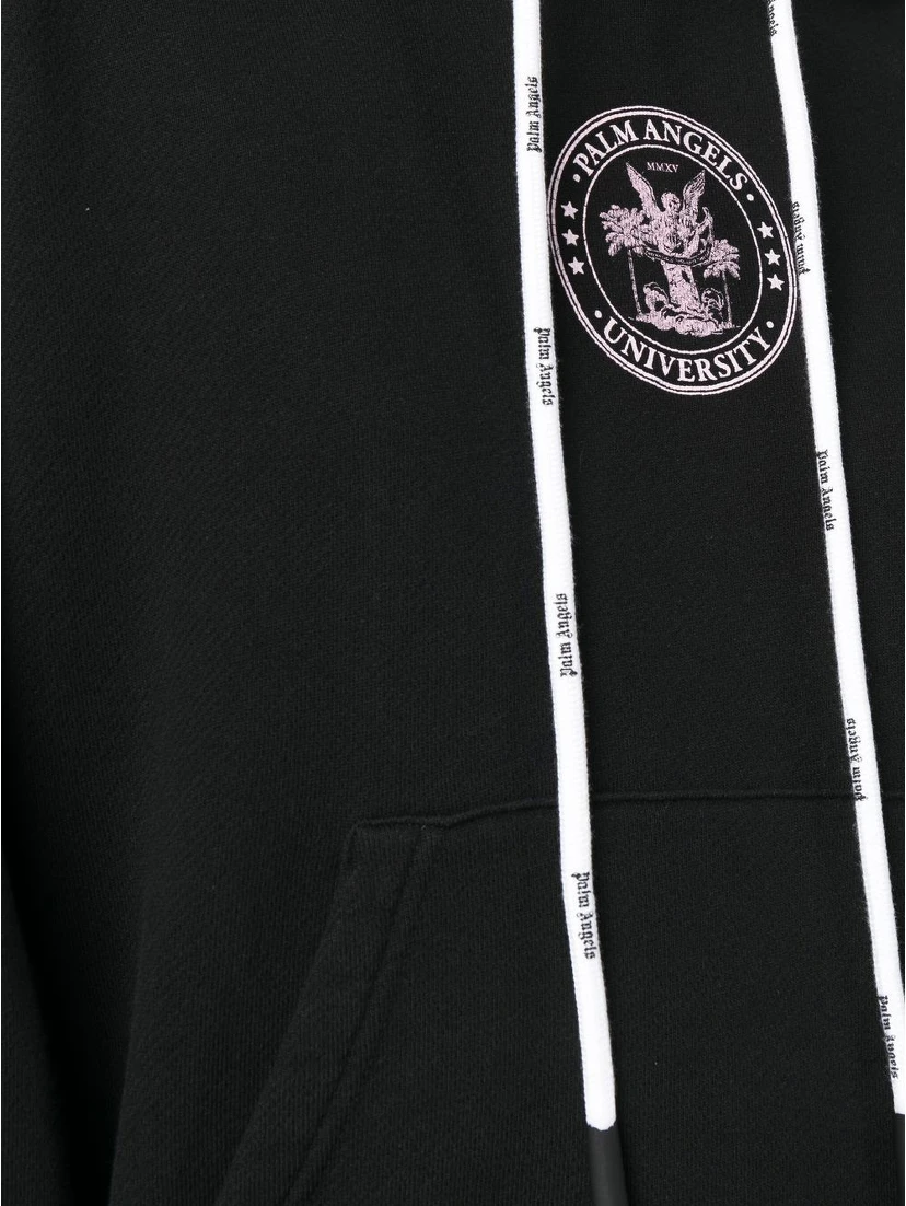 College logo-print hoodie