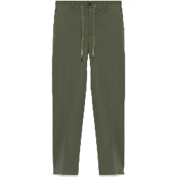 piqué-weave trousers