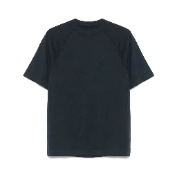 Crew Neck Cotton T-shirt In Black