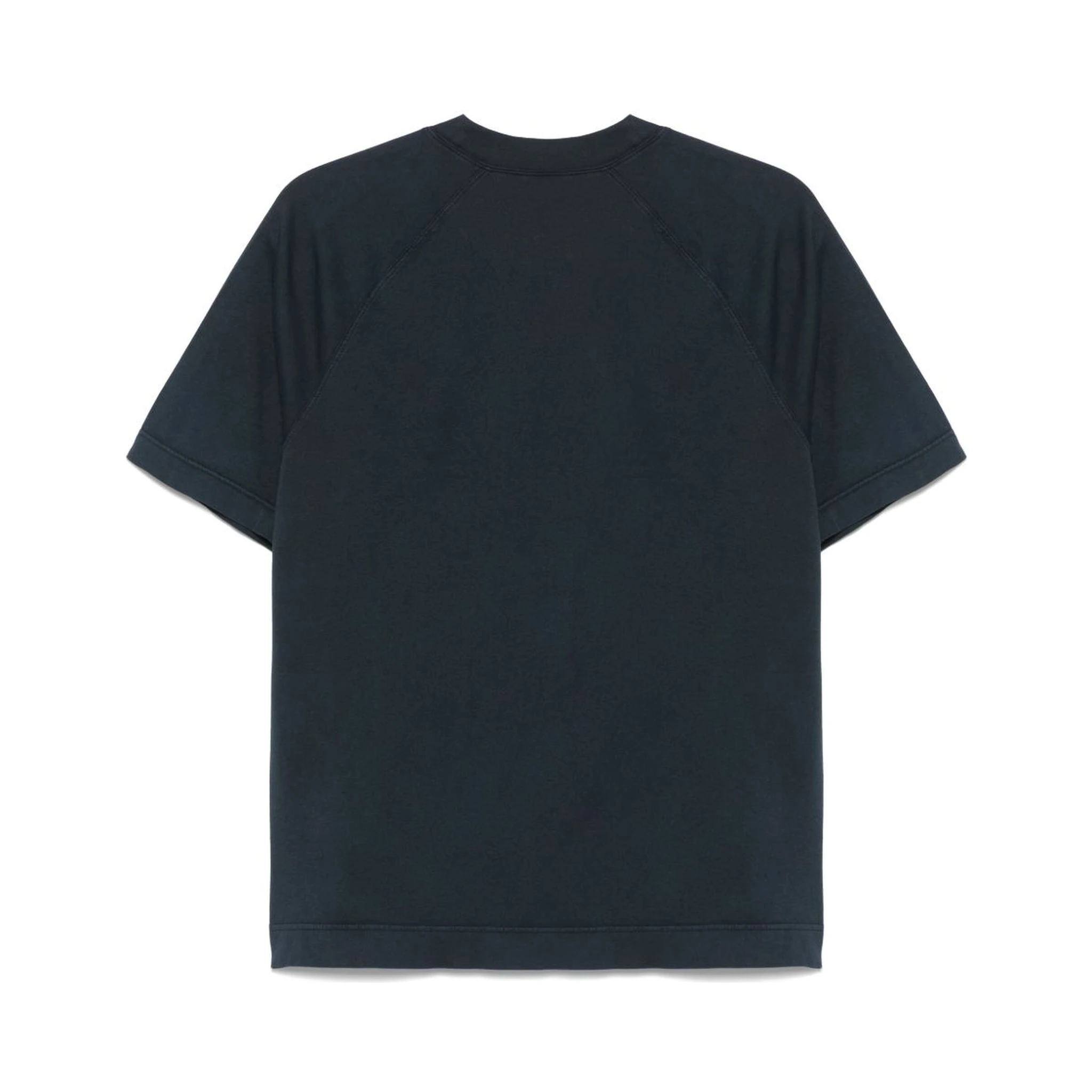 Crew Neck Cotton T-shirt In Black