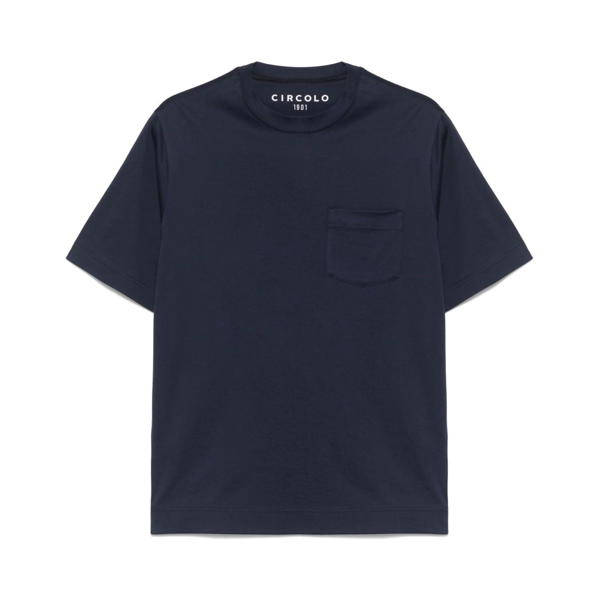 Pocket Crew Neck T-shirt In Blue