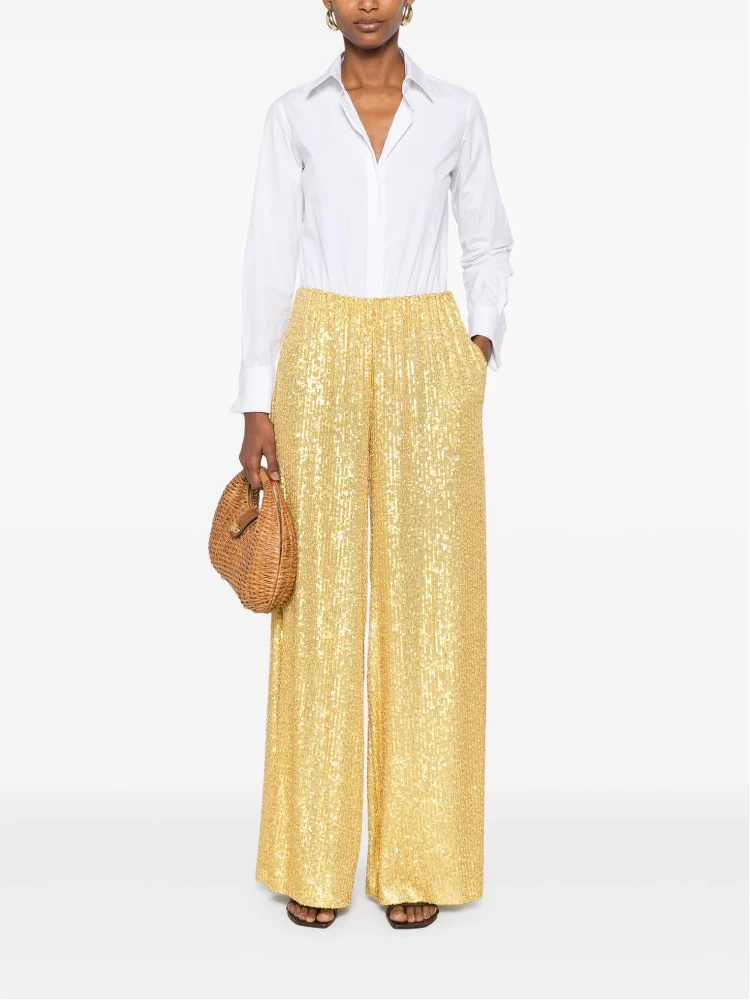 Norma Kamali Trousers Yellow alternative