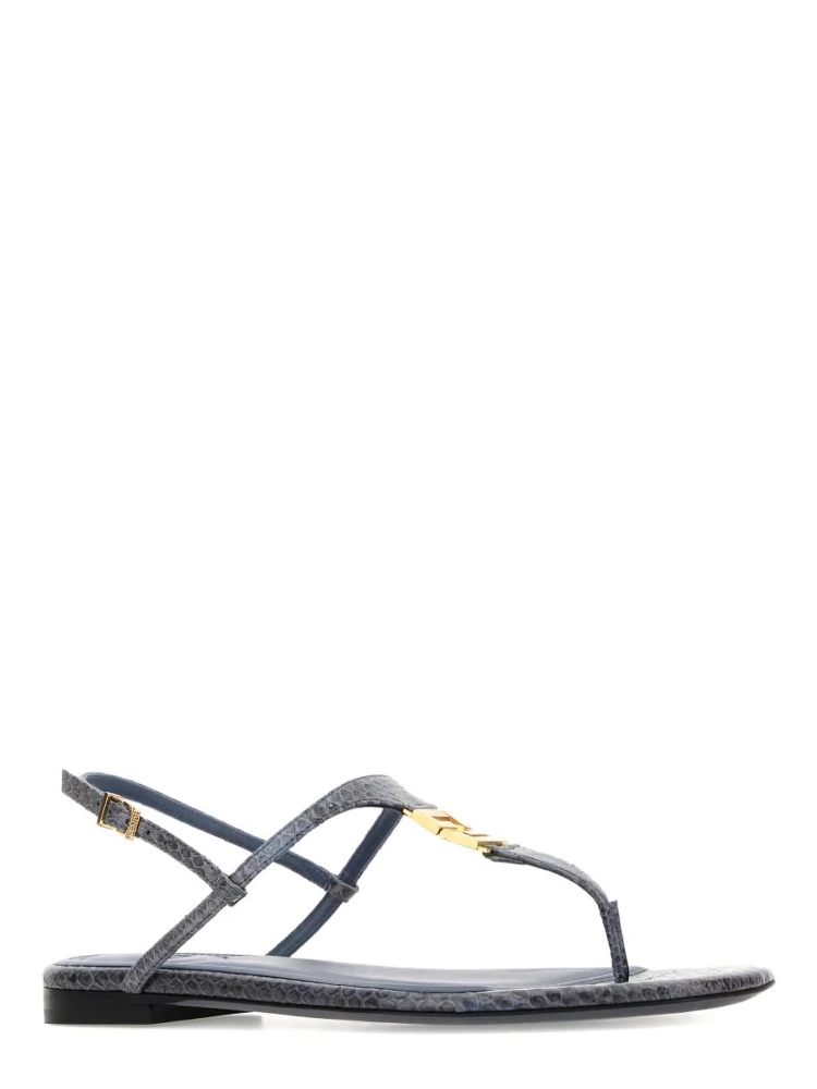 FFold leather logo sandals alternative