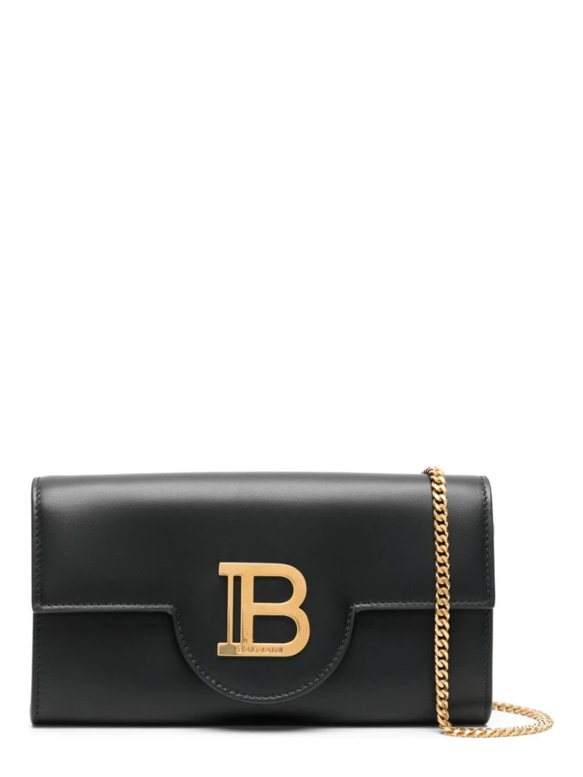 logo-plaque leather crossbody bag