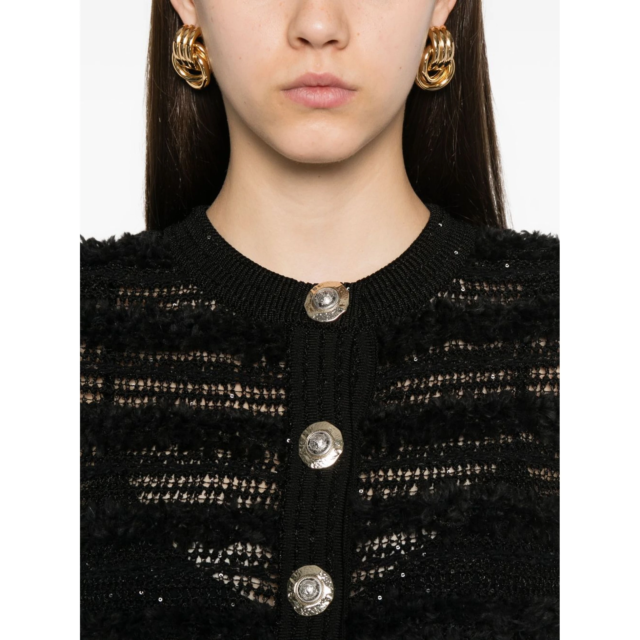 sequin-embellished cardigan