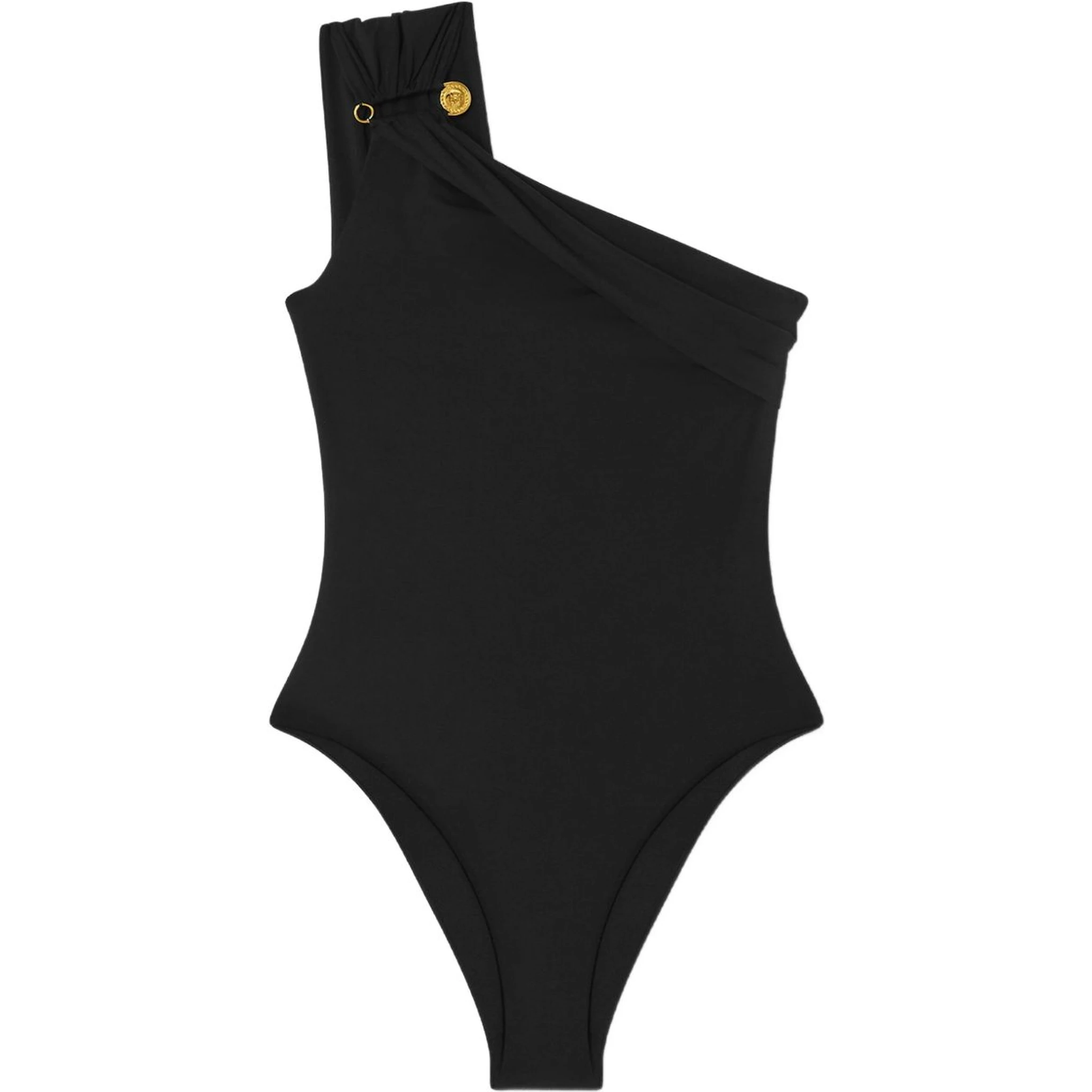 Safety Pin gathered swimsuit