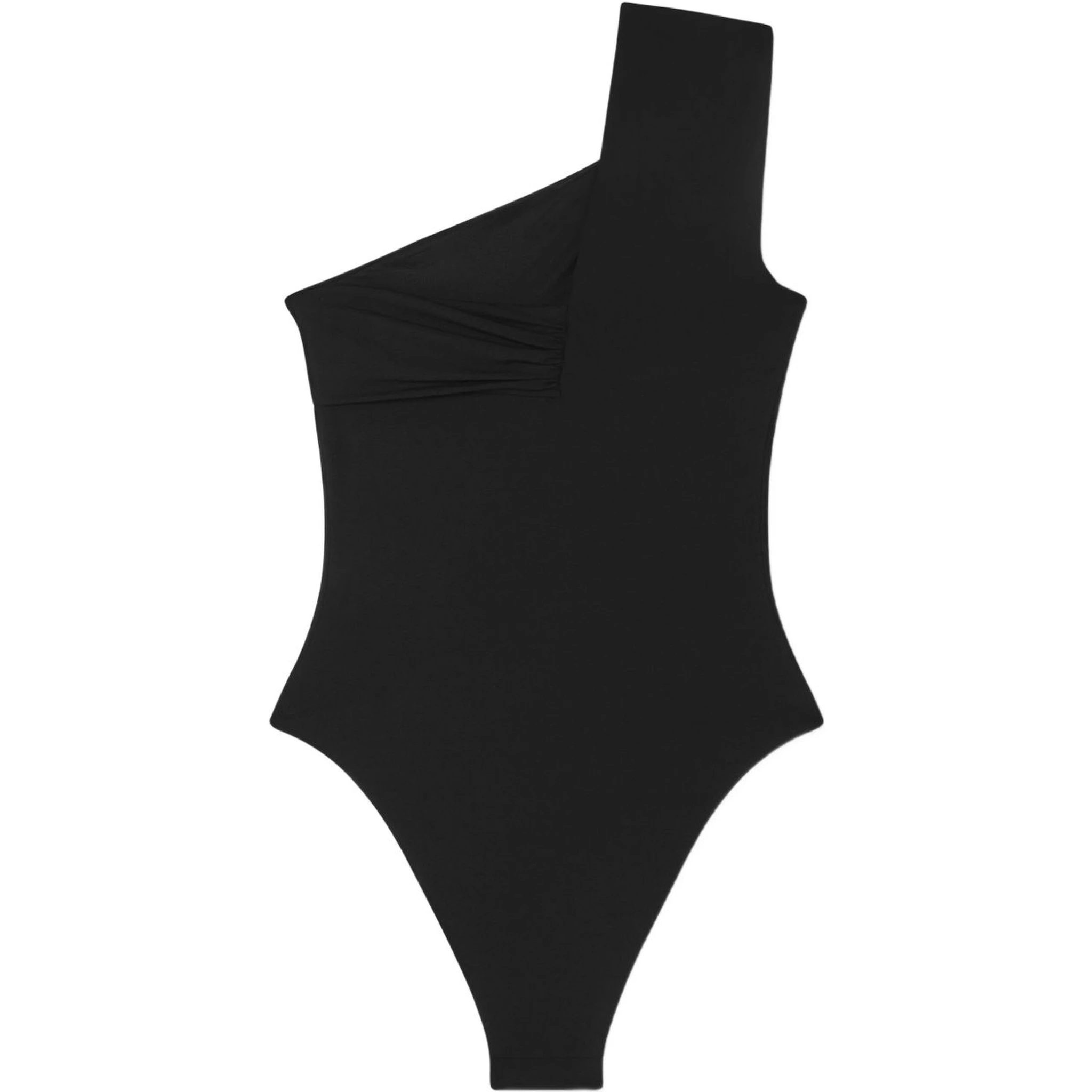 Safety Pin gathered swimsuit