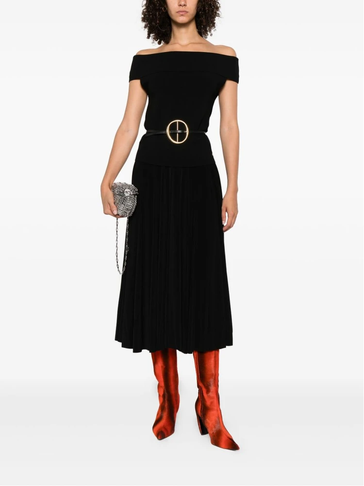 pleated midi skirt alternative