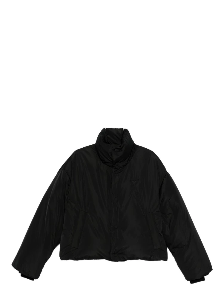 high-neck puffer jacket