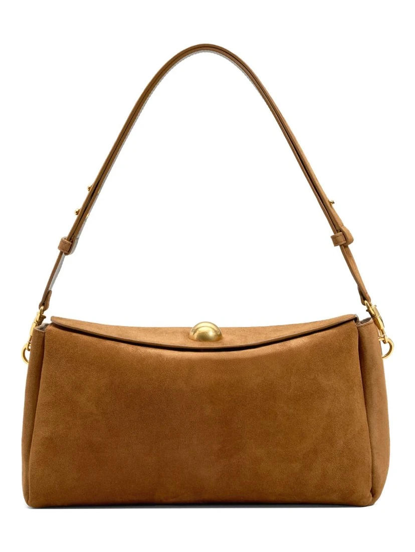 AMI Paris Carrousel suede bag