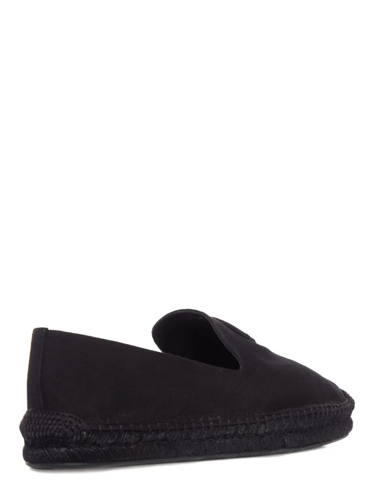 Nanou Leather Loafers Featuring Braided Trim In Black alternative
