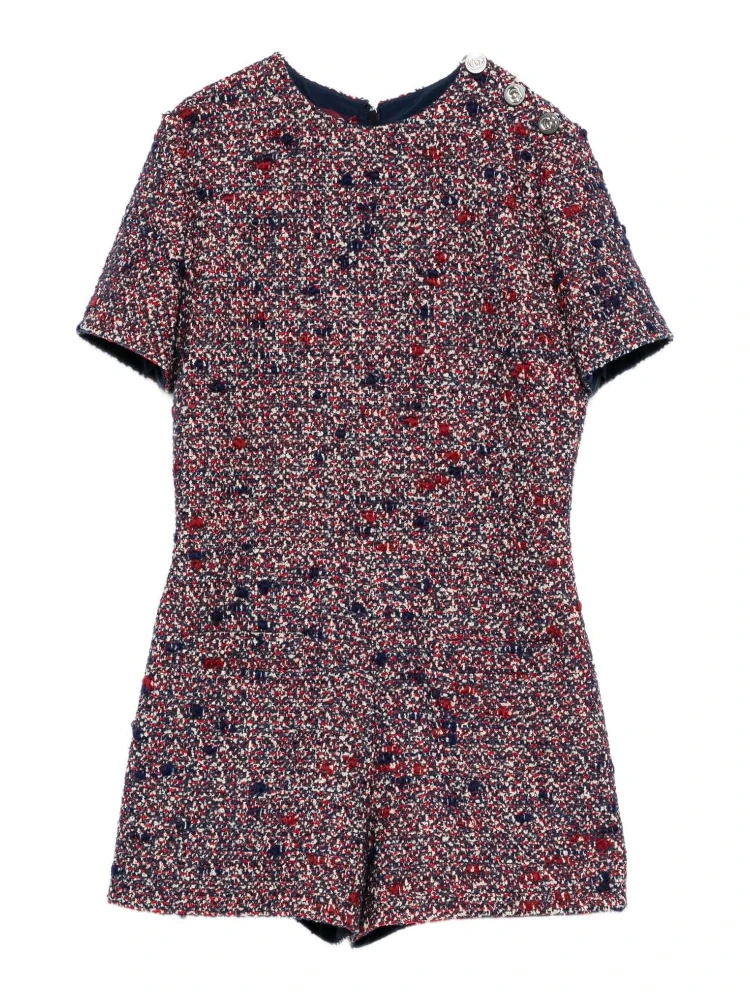 Gucci buttoned short-sleeve playsuit
