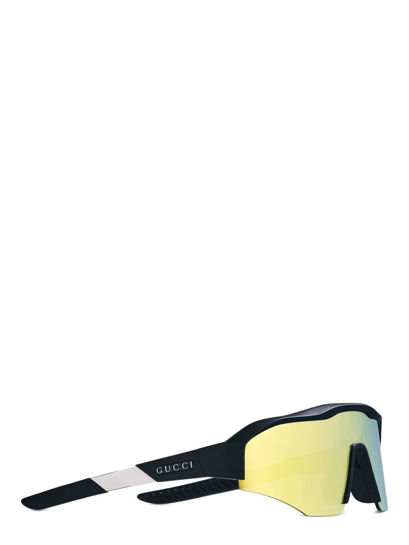Sunnies With Curved Temples And Lenses In Yellow