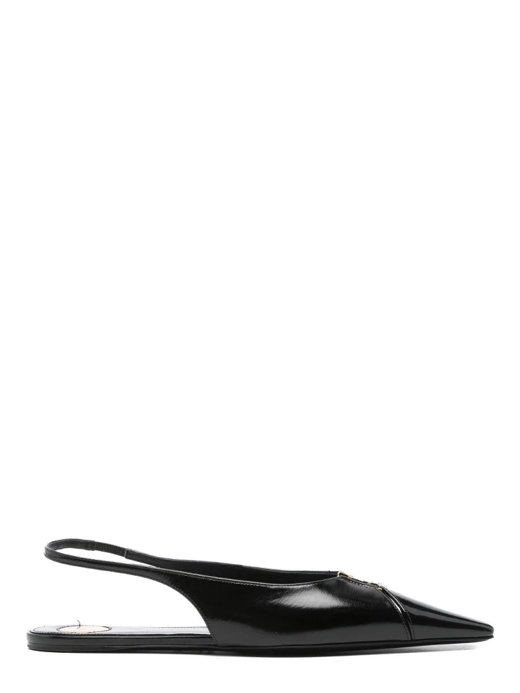 Babylone slingback pointed-toe flats