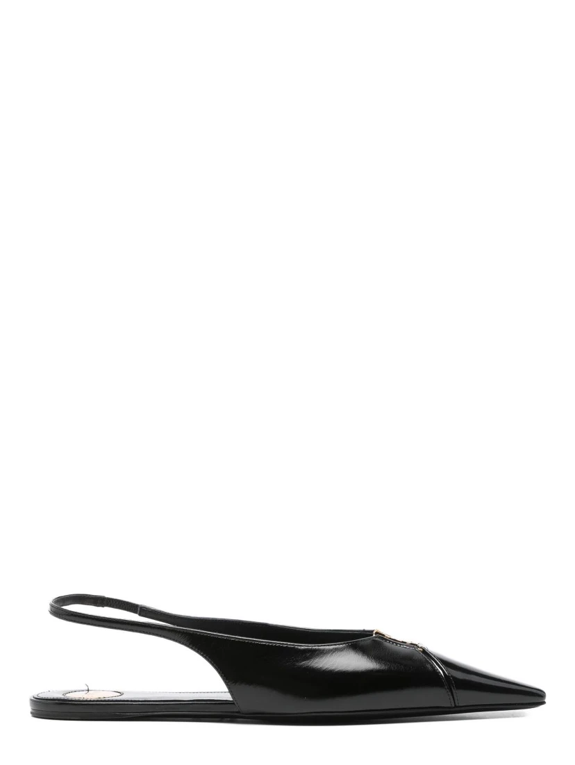 Babylone slingback pointed-toe flats