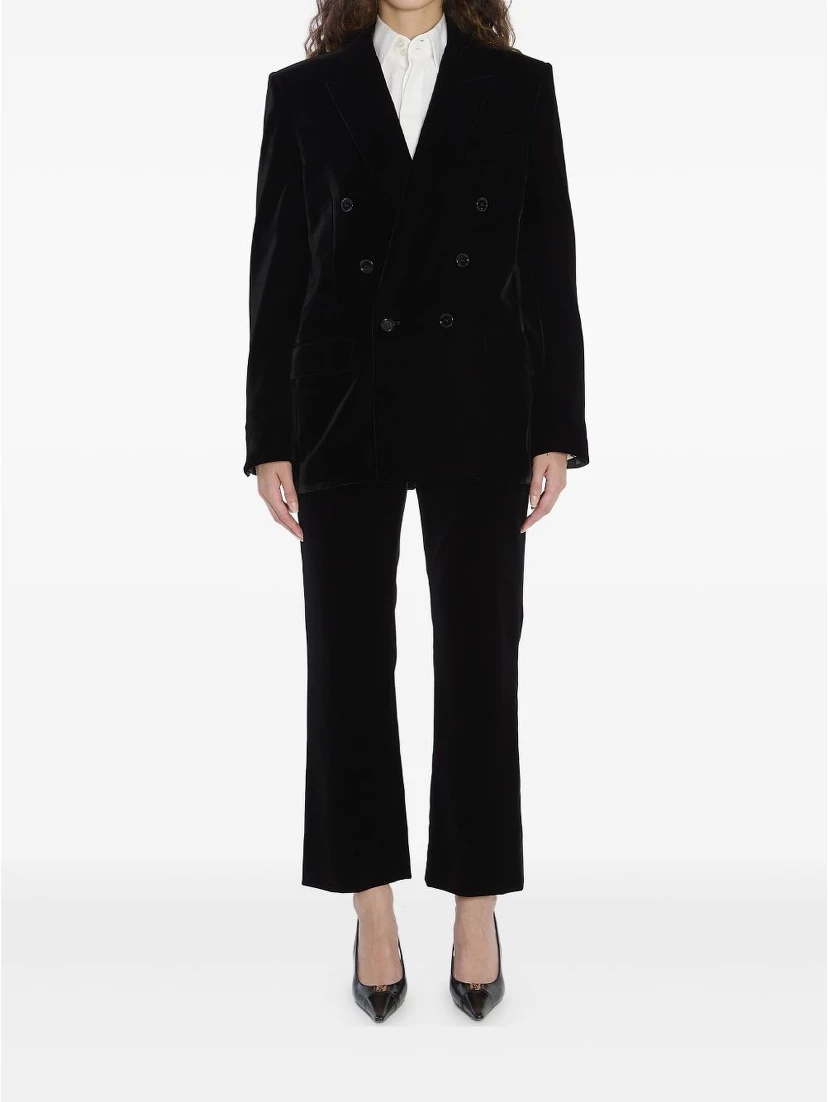 Cassandre Jacket In Velvet In Black