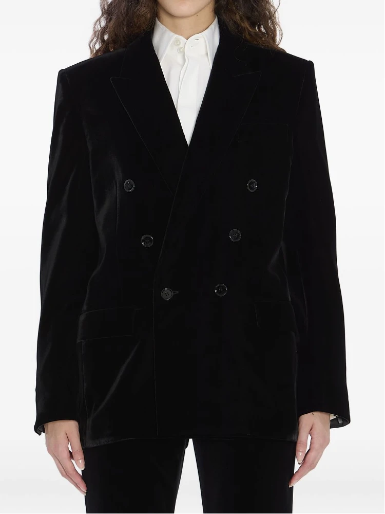 Cassandre Jacket In Velvet In Black alternative