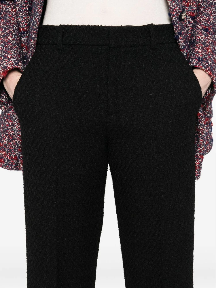 Women Cropped Trousers In Black alternative