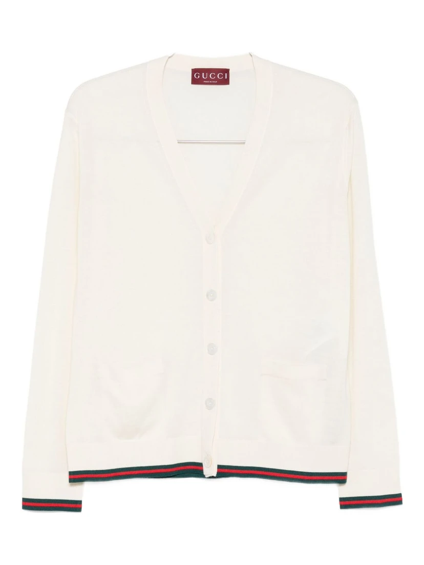 Extra fine cashmere silk cardigan