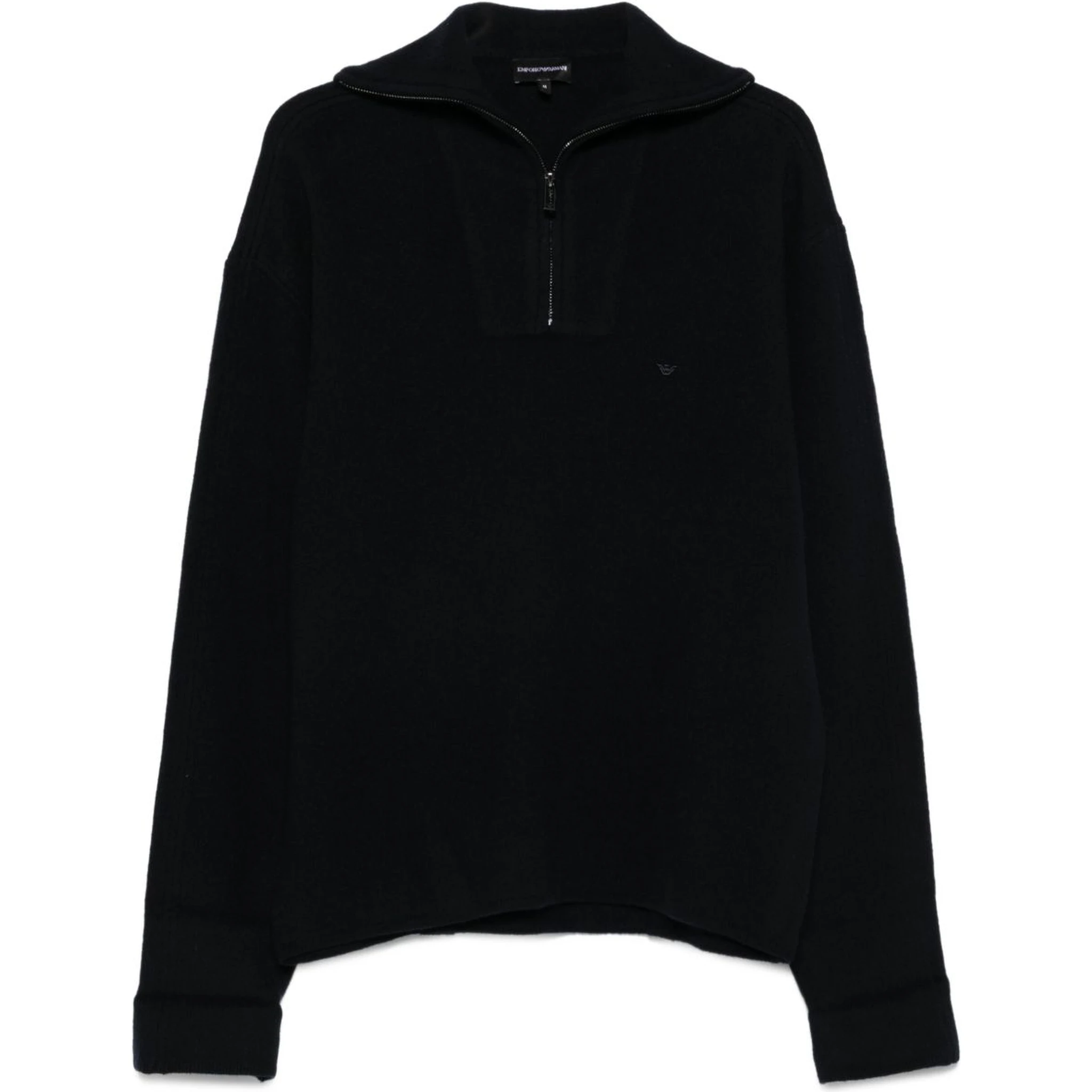 half-zip wool sweater