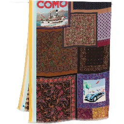 Lago Di Como Silk Printed Scarf