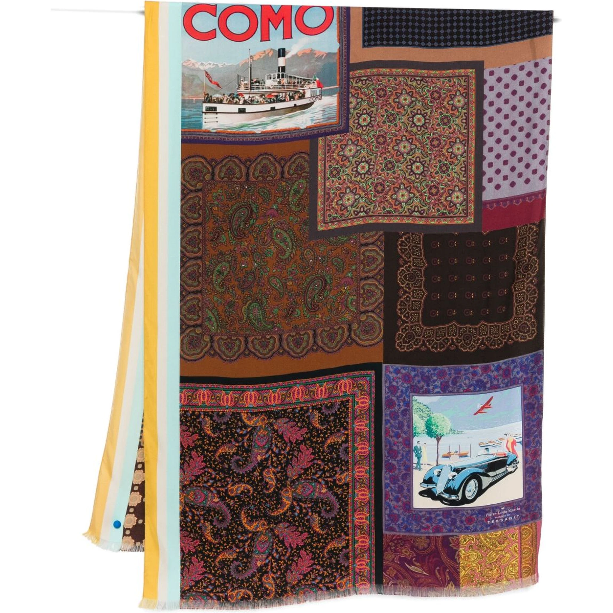 Lago Di Como Silk Printed Scarf