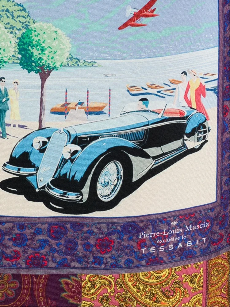 Lago Di Como Silk Printed Scarf alternative