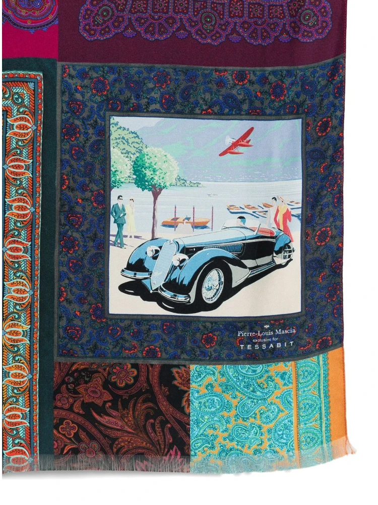 Lago Di Como Silk Printed Scarf alternative