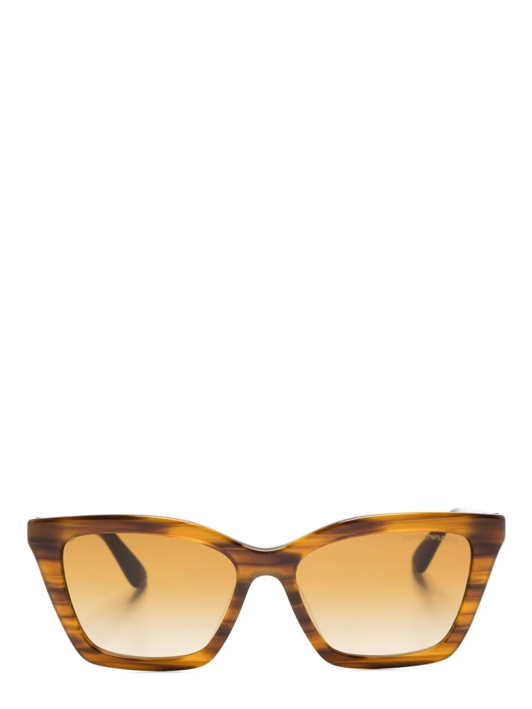 Square Gradient Sunglasses Tortoiseshell Frame In Brown