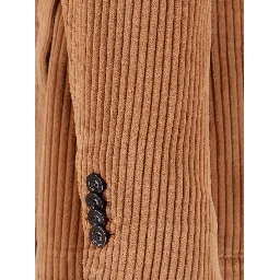 Corduroy double-breasted jacket